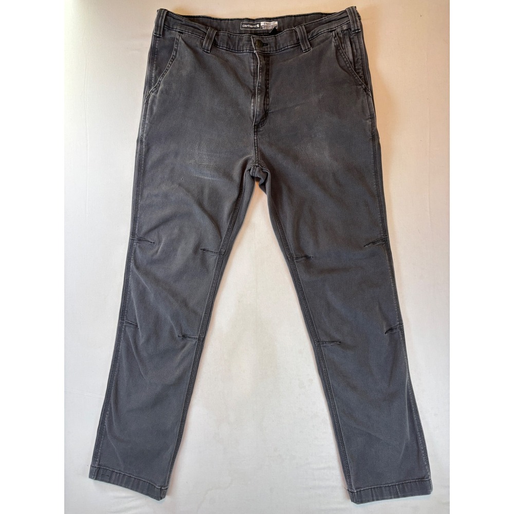 Carhartt Rugged Flex Straight Fit Pants Charcoal Gray 38x32 BN2821-M Mens work